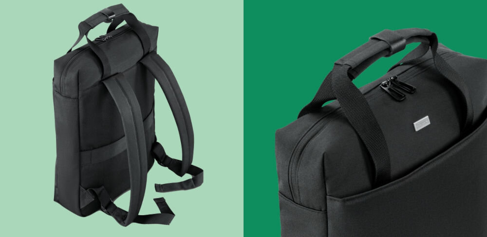 Plecak do laptopa HAMA Extreme Protect 16.2 cali Czarny prezentacja plecaka od strony szelek i zbliżenie na zamek na zielonym tle antypoślizgowe nóżki chronią plecak stabilność regulowane wyściełane szelki wygodne dopasowanie uchwyty z łącznikiem na zatrzask komfort