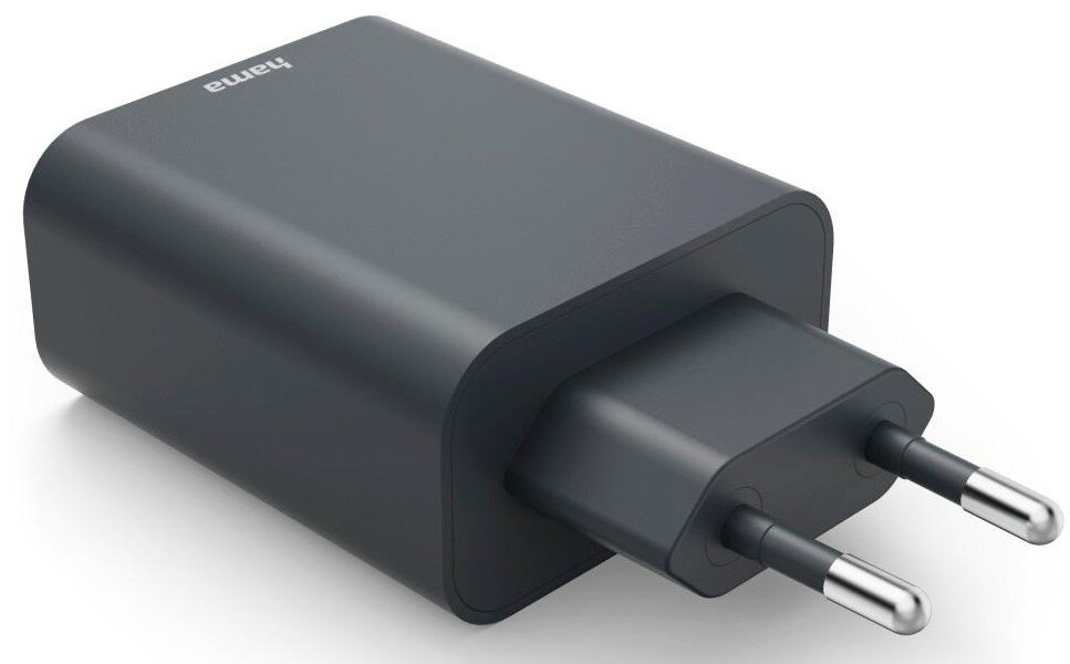 Ładowarka sieciowa HAMA Ecosential 65W PD Antracyt Automatyczne dopasowanie mocy