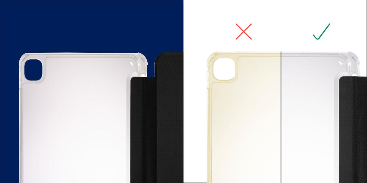 Etui na iPad Pro 13 HAMA Extreme Protect Przezroczysto-czarny Bez efektu żółknięcia