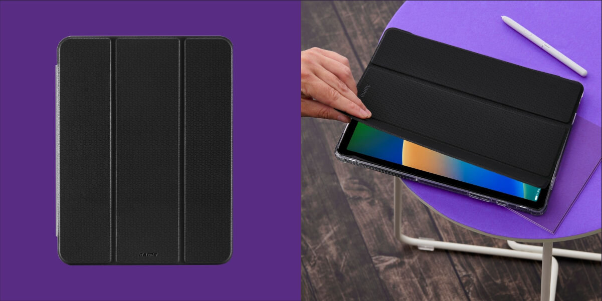 Etui na iPad Pro 13 HAMA Extreme Protect Przezroczysto-czarny Magnetyczne zamknięcie