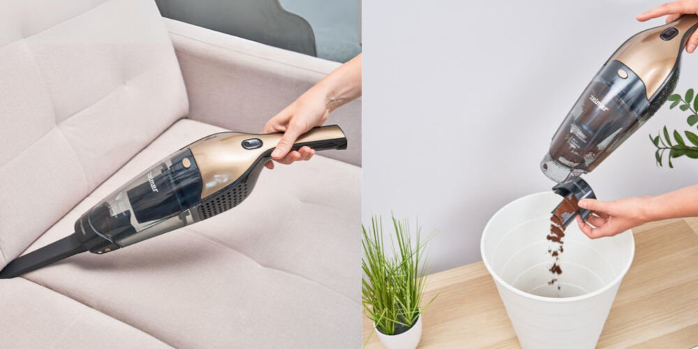 Odkurzacz ZELMER ZSVC422 Marek wygoda użytkowania funkcjonalność szereg udogodnień proste komfortowe sprzątanie składany uchwyt łatwe przechowywanie elektroszczotka długa ssawka szczelinowa zbiornik na kurz pojemnośc 0,8 l wygoda sprzątania dłuższa nieprzerwana praca 