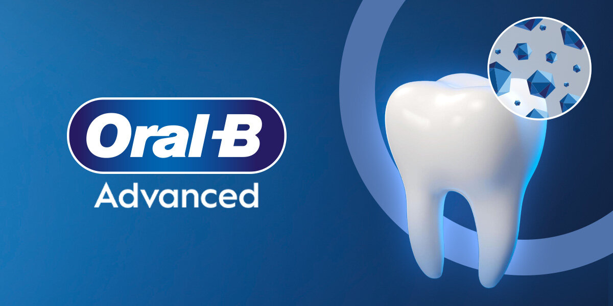 Pasta do zębów ORAL-B Advanced Enamel Strengthening Clean Mint (Wzmacnianie szkliwa) 75 ml zdjęcie lifestyle Aktywna odbudowa szkliwa