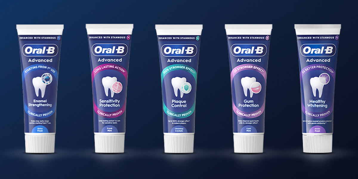 Pasta do zębów ORAL-B Advanced Gum Protection Cool Mint (Ochrona dziąseł) 75 ml zdjęcie lifestyle Wybierz odpowiednią dla siebie