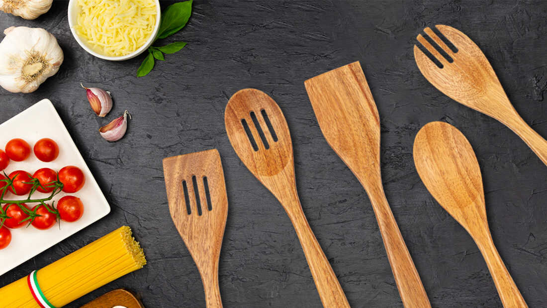 Zestaw przyborów kuchennych SMILE SAK-7 (5 elementów) otwór w rączce wygodne powieszenie