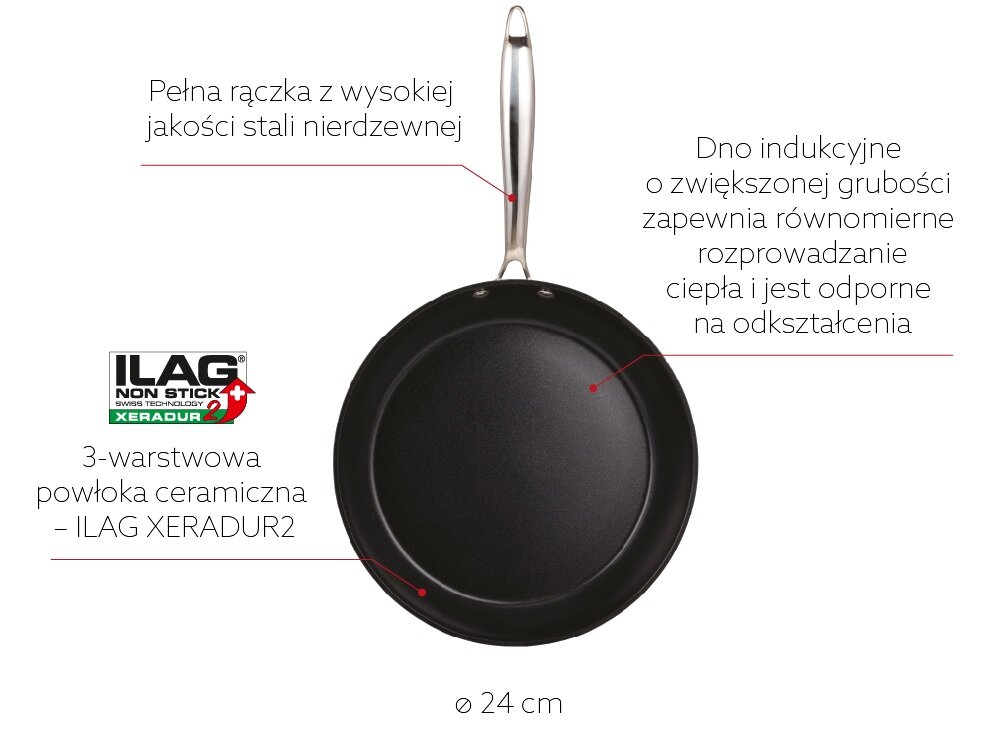 Patelnia SMILE MPC-24-13-01 24 cm