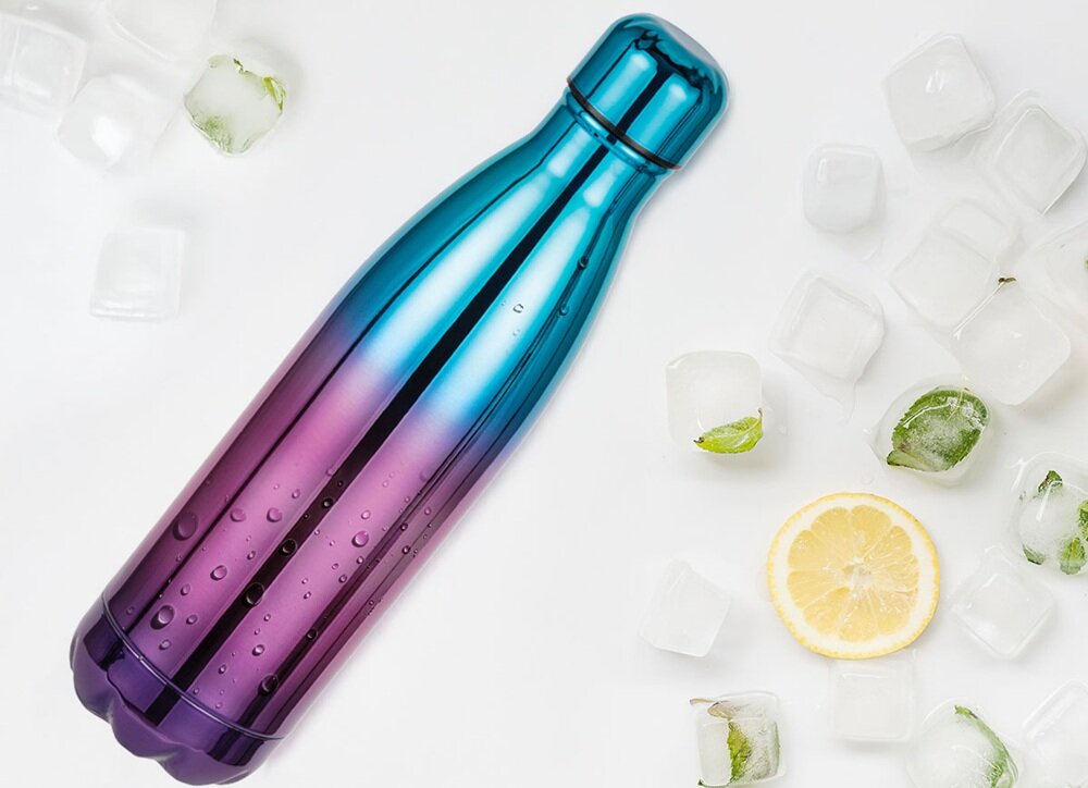 Butelka termiczna SMILE Metallic 500ml stal nierdzewna, skuteczna izolacja, niezawodność