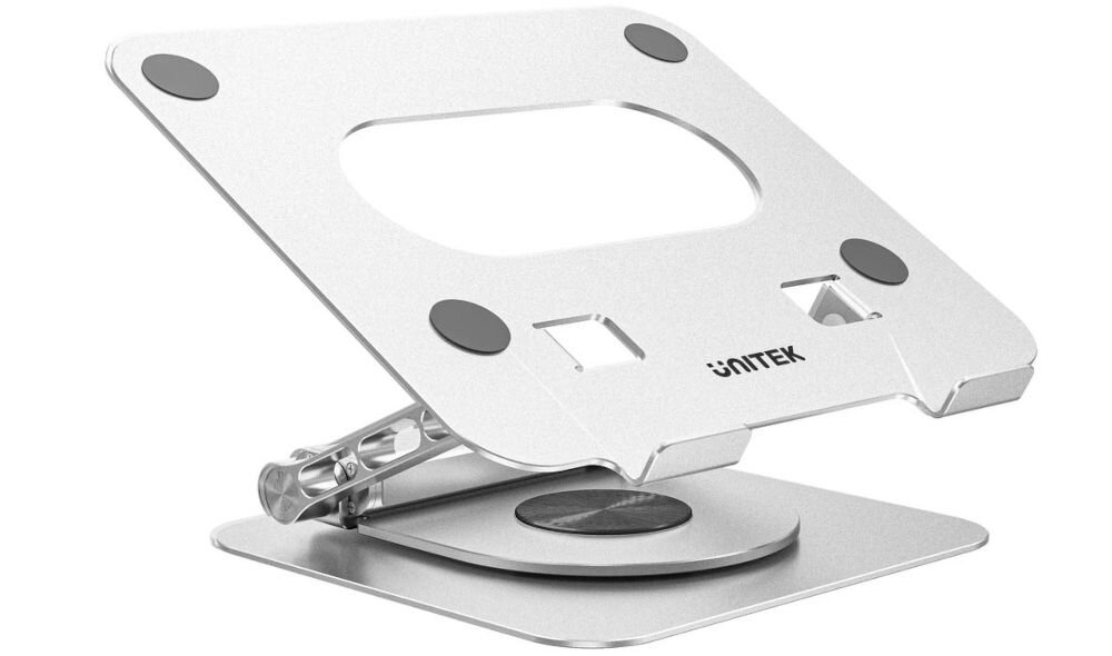 Unitek Podstawka pod laptop z odłączanym hubem USB-C HDMI 1,4, 4K PD 100W wygoda w pracy