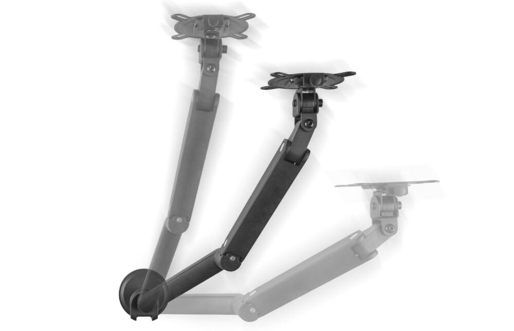 Uchwyt do monitora ONE FOR ALL DM4110 13-35 cali Czarny prezentacja możliwej regulacji obrót, regulacja monitora, kąt widzenia, wysokość ekranu