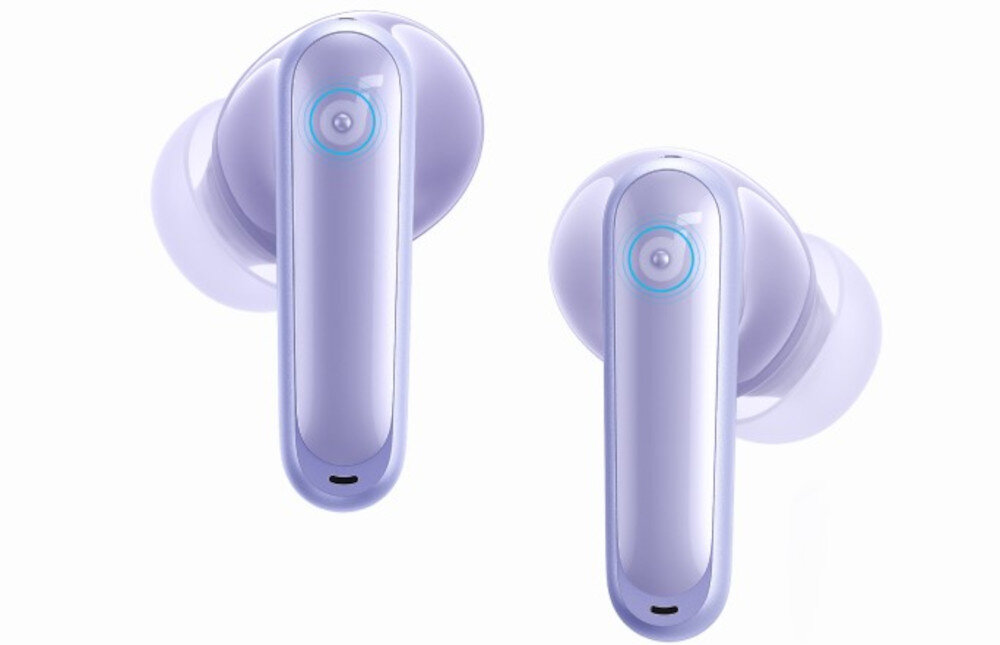 Słuchawki dokanałowe SOUNDCORE P40i ANC intuicyjne sterowanie dotykiem punkt dotykowy, słuchawki dokanałowe na białym tle