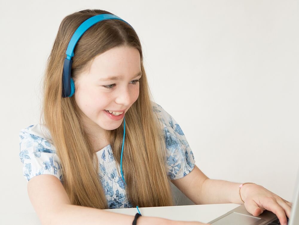 Słuchawki nauszne JLAB JBuddies Pop bez ryzka bez problemow zawiasy 