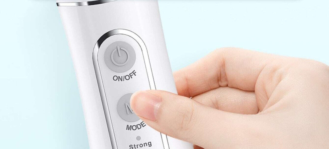 Irygator EXTRALINK Smartlife Intelligent Water Flosser L8 Biały Dopasowany do Twoich potrzeb Cztery tryby czyszczenia regulowane ciśnienie Wymienne dysze z funkcją obrotu 360°