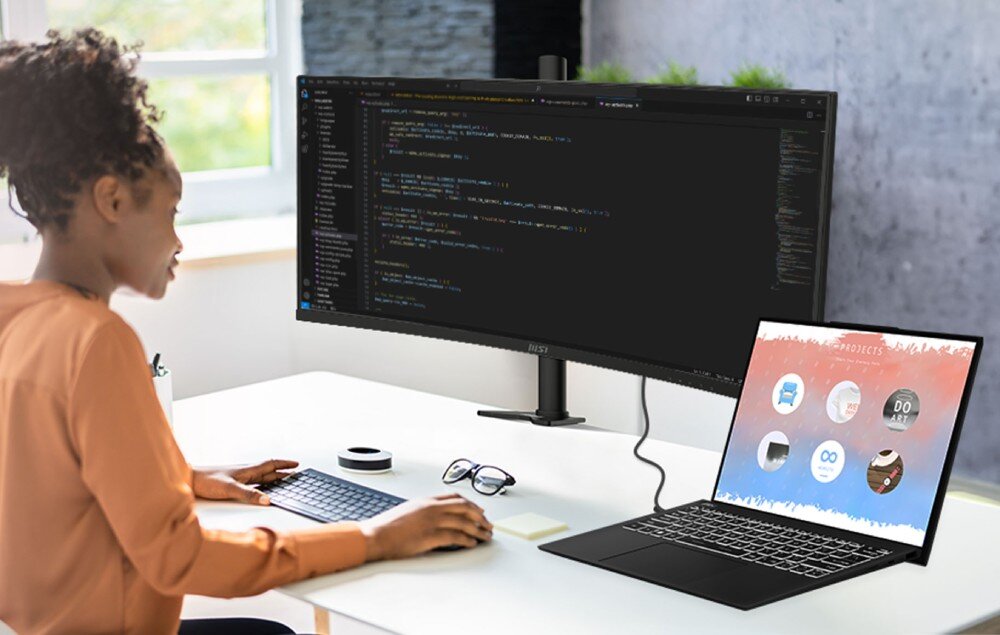 Monitor MSI Modern MD342CQP 34 3440x1440px 120Hz 1 ms [MPRT] Curved złącze USB Type-C Power Delivery moc