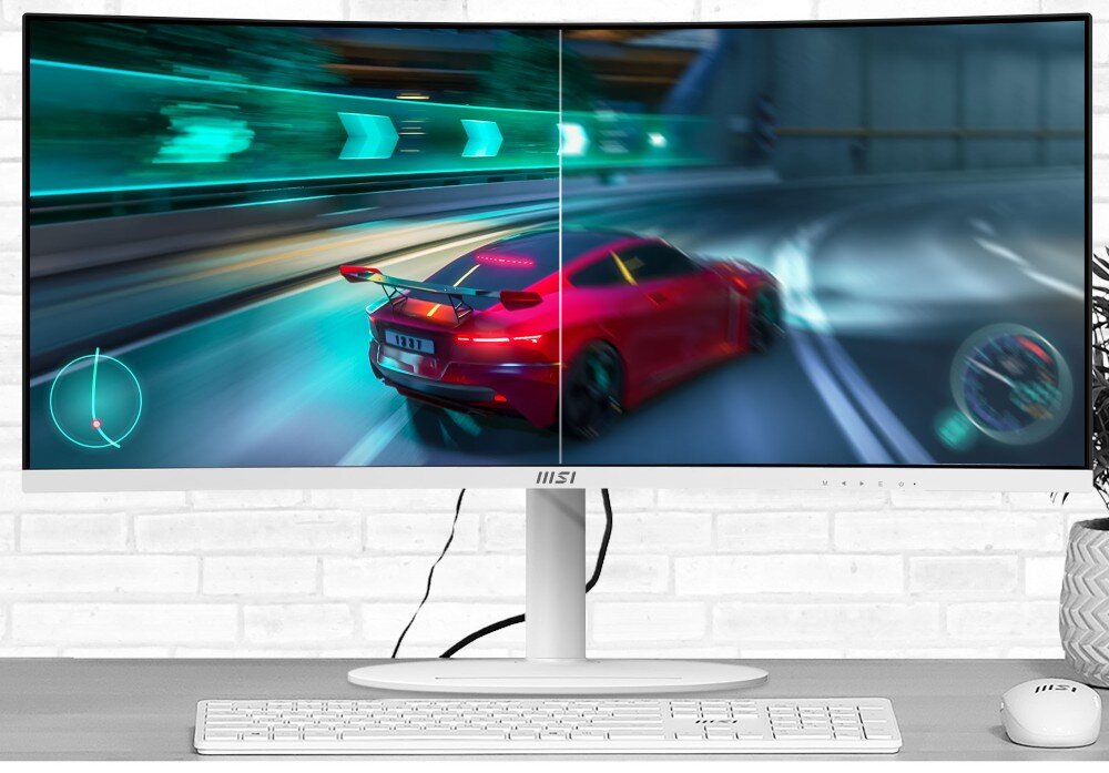 Monitor MSI Modern MD342CQPW 34 3440x1440px 120Hz 1 ms [MPRT] Curved odświeżanie czas reakcji synchronizacja Adaptive Sync