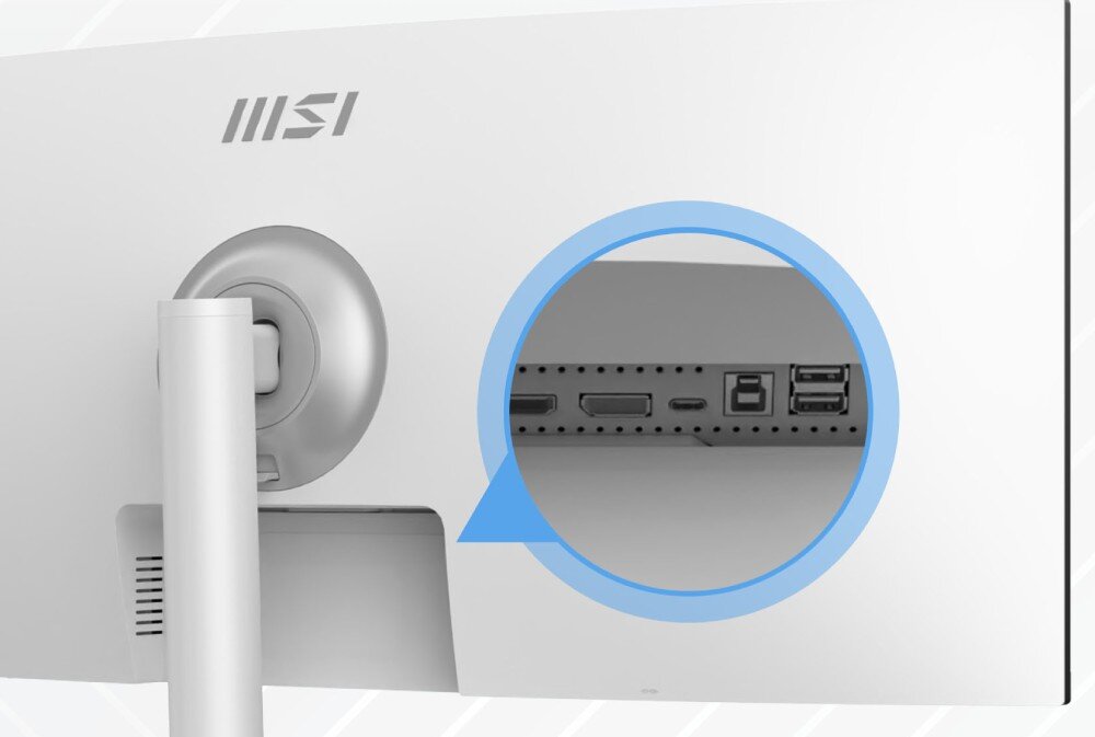 Monitor MSI Modern MD342CQPW 34 3440x1440px 120Hz 1 ms [MPRT] Curved porty złącza podłączenie