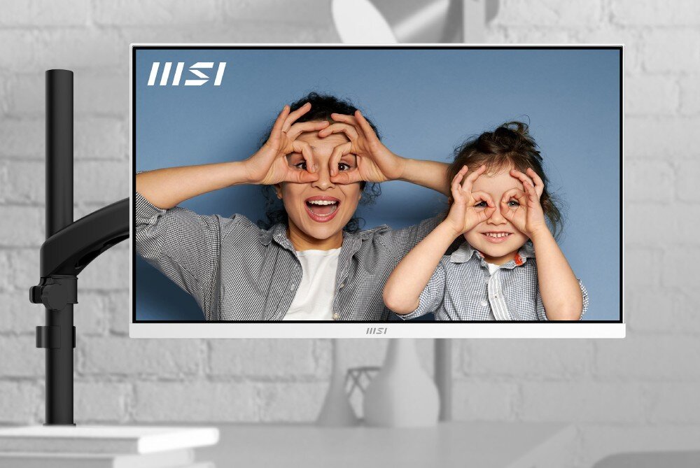 Monitor MSI Pro MP2412W 23.8 1920x1080px 100Hz 1 ms [MPRT] podstawa regulacja nachylenie mocowanie VESA