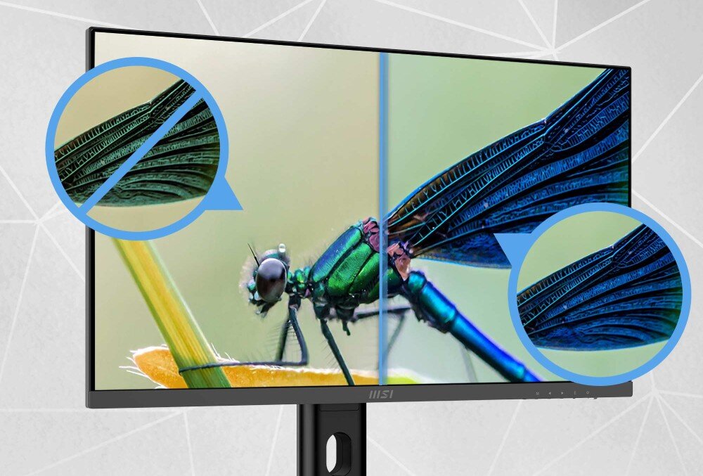 Monitor MSI Pro MP273QP E2 27 2560x1440px IPS 100Hz 1 ms [MPRT] wzrok ochrona migotanie niebieskie światło matowa powłoka