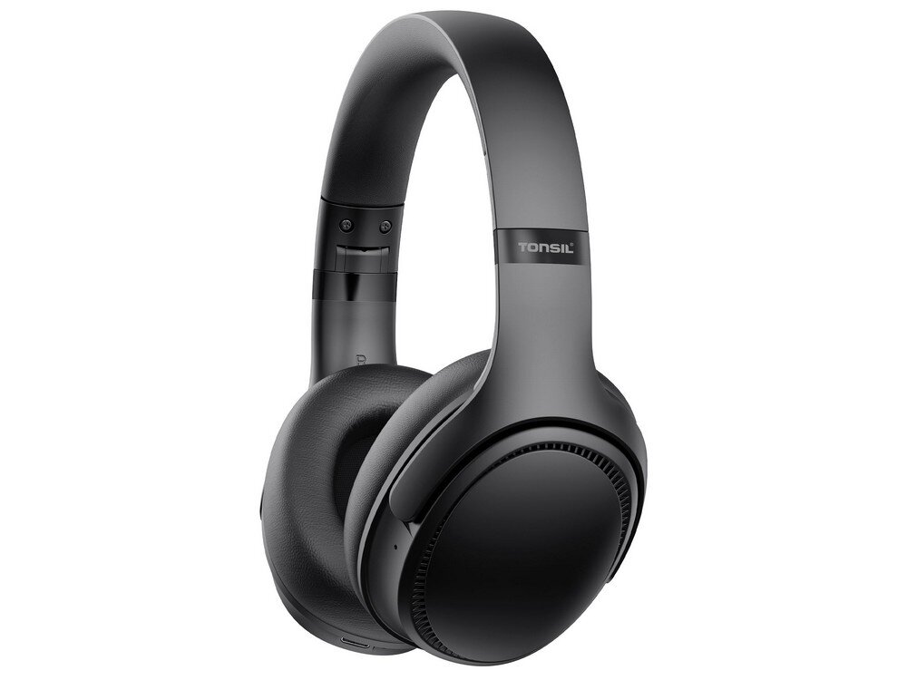 Słuchawki nauszne TONSIL R35BT Pro ANC  mikrofon  lewy bok nausznik 