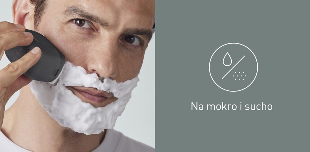 Golarka PANASONIC ES-PV3B-K803 Na mokro i sucho wodoszczelna konstrukcja, na sucho jak i na mokro, pod prysznicem, oszczędność czasu