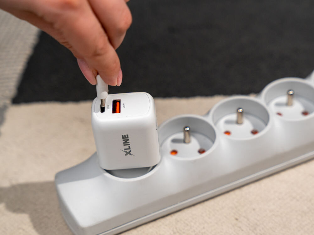 Ładowarka sieciowa X-LINE WC620W 20W+20W Biały usb-a usb-c 15w