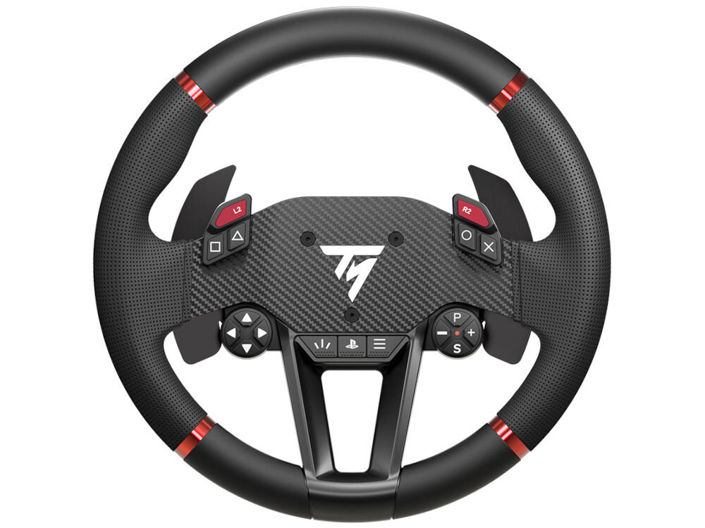 Кермо THRUSTMASTER T598 Direct Axial Drive (PS4/PS5/PC) вигляд спереду пристрою на білому фоні