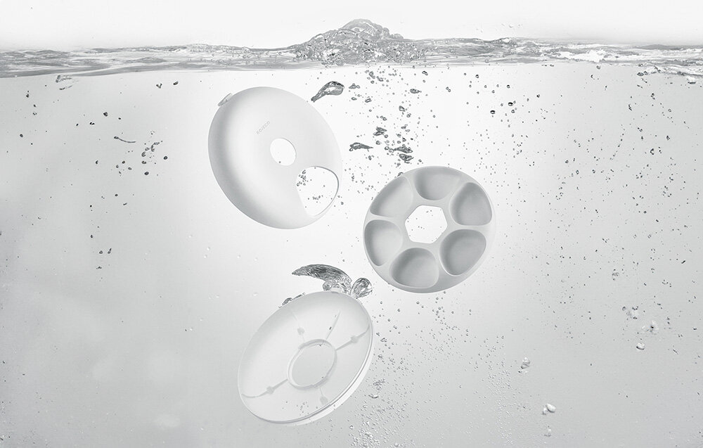 Dozownik karmy automatyczny ROJECO 6 Meals Automatic Cat Feeder with 2 Ice Packs Inteligentny dozownik karmy Rojeco łatwe czyszczenie demontaż mycie panel sterowania