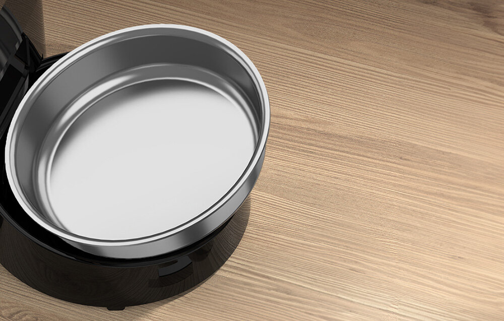 Inteligentny dozownik karmy Rojeco stal nierdzewna łatwe czyszczenie zasilanie bateryjne