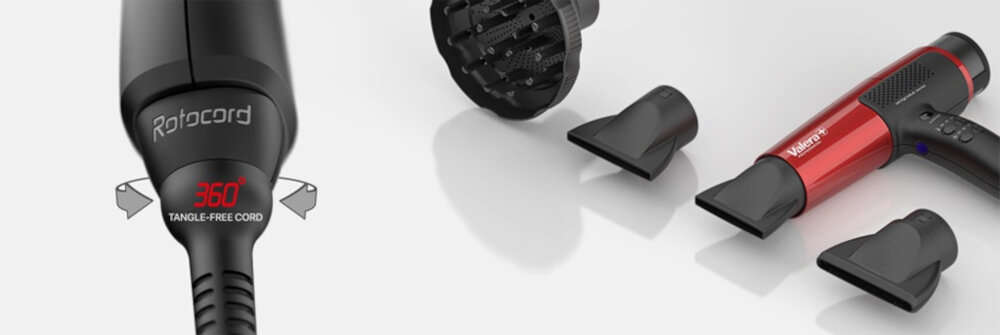 Suszarka VALERA Matrixcare Ai Black 2000W Zadowolające efekty Technologia Auto-Clean automatyczne czyszczenie filtra Generator jonów Funkcja pamięci