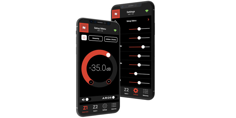 Amplituner ANTHEM MRX-540 - Wygodne sterowanie aplikacją, telefon z aplikacją