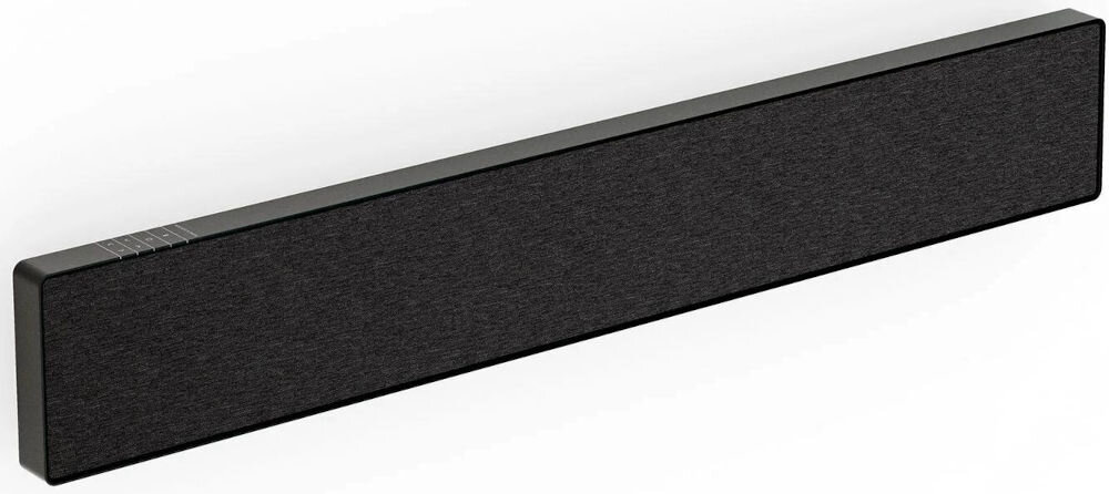 Soundbar BANG & OLUFSEN Beosound Stage - Dobre do każdego wnętrza, soundbar umiejscowiony po skosie