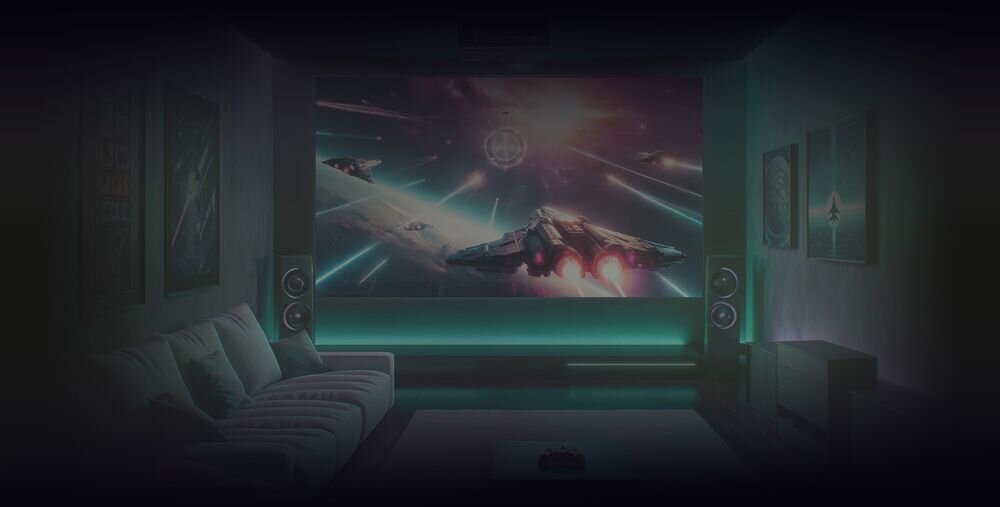 Projektor VIEWSONIC X1-4K Pro QHD 1440p 120 Hz Xbox PlayStation, projektor wyświetlający obraz na ścianie