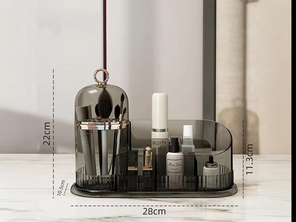 Organizer na kosmetyki EXTRALINK EX.39715 porządek w kosmetykach, szybkie znajdowanie potrzebnych kosmetyków, skraca poranne przygotowania