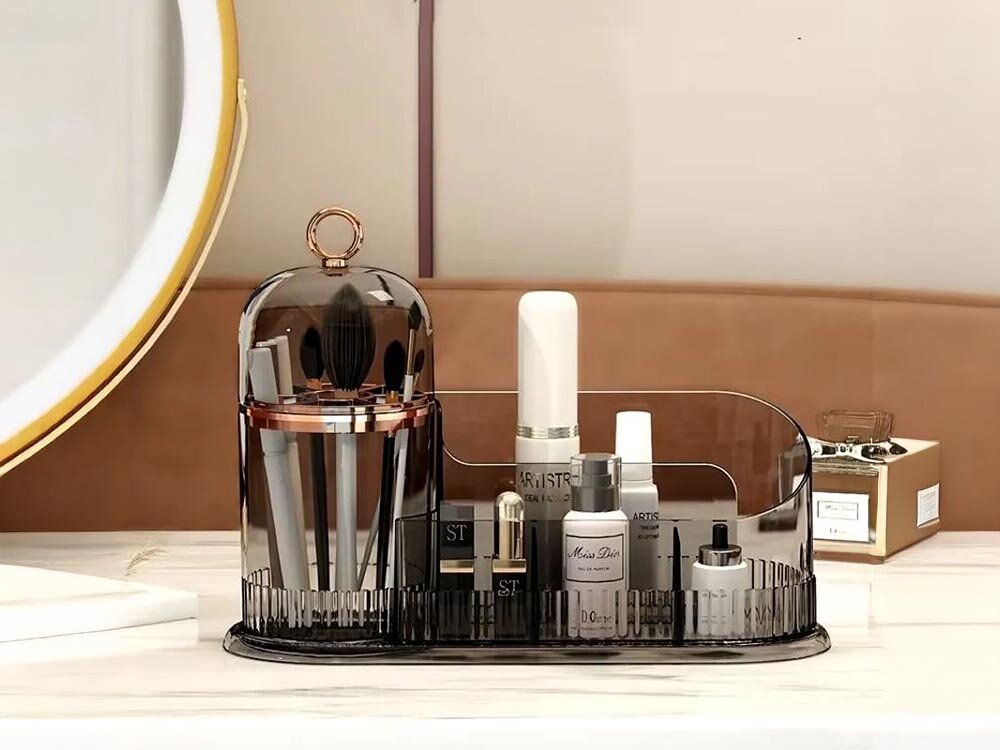 Organizer na kosmetyki EXTRALINK EX.39715 do kosmetyków o różnej wielkości, stabilne przegródki, nic się nie przewraca