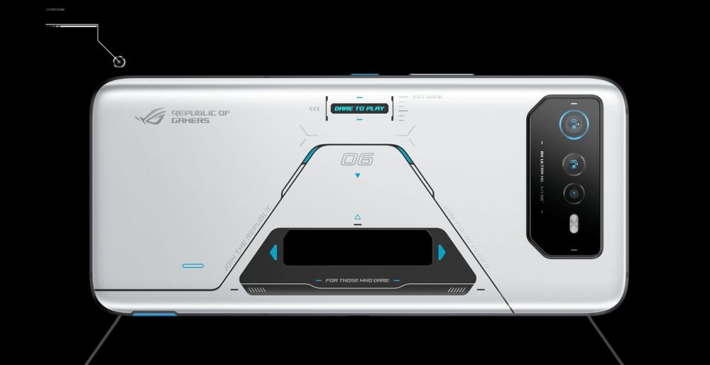 Smartfon ASUS ROG Phone 6 Pro  ekran bateria aparat procesor ram pamięć pojemność rozdzielczość zdjęcia filmy opis dane cechy blokady system łączność wifi bluetooth obudowa szkło odporność porty muzyka transfer sieć przekątna matryca waga czujniki