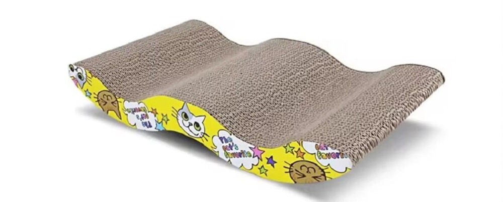 Drapak dla kota EXTRALINK Pet-761 Naturalna potrzeba drapania Ekologiczny drapak w kształcie fali pomoc pielęgnacja kondycja