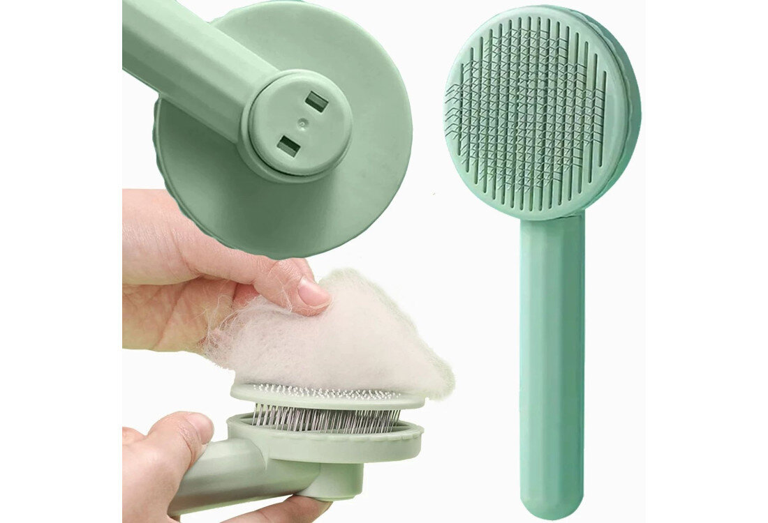 Szczotka do sierści EXTRALINK PET-816 wygląd prezentacja design wizualizacja Szczotka dla komfortu pupila