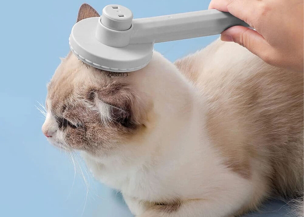 Szczotka do sierści EXTRALINK PET-816 Delikatność dla skóry Miękkie zakończenia ząbków pomaga usuwać martwe włosy i kołtuny