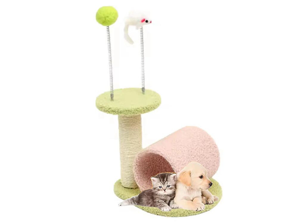 Drapak dla kota EXTRALINK Pet-769 Naturalna pielęgnacja pazurków Słupek owinięty trwałym sznurkiem sizalowym bezpieczne ścieranie pazurków ochrona naturalne instynkty