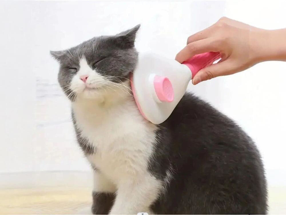 Szczotka do sierści EXTRALINK PET-819 Delikatność dla skóry Miękkie zakończenia ząbków pomaga usuwać martwe włosy i kołtuny