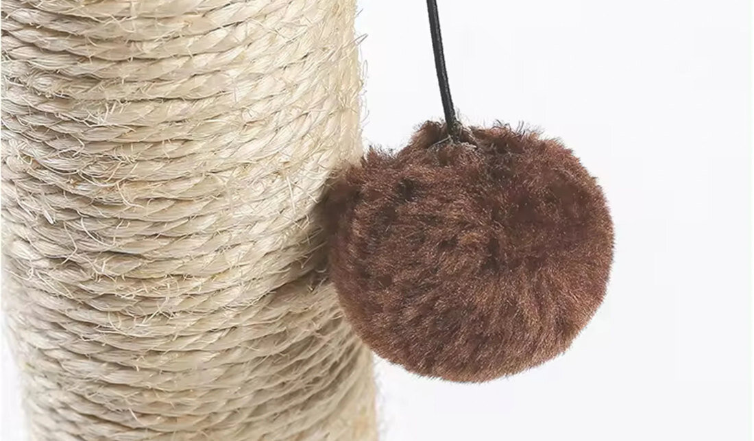 Drapak dla kota EXTRALINK Pet-774 Wzmocnienie zdrowia i energii Zamocowana pluszowa kuleczka na sznurku ruch zabawa wspiera refleks i rozwija naturalne odruchy łowieckie