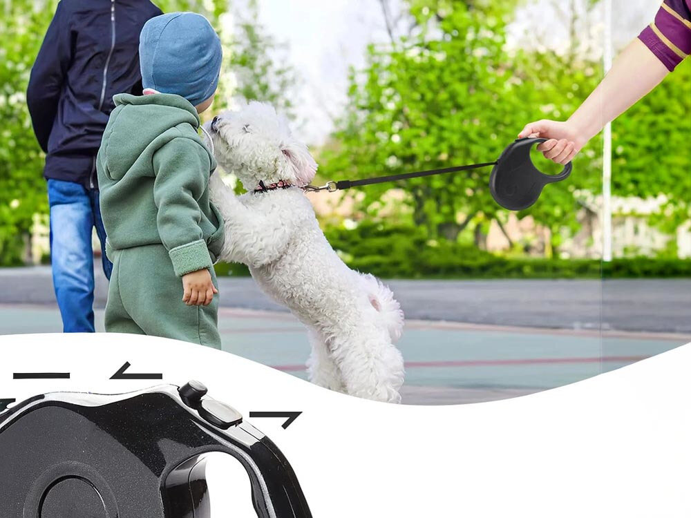 Smycz EXTRALINK PET-829 S (5 m - 15 kg) Ciemnoróżowy kontrola w Twoich rękach  system automatycznego zwijania i blokady jeden przycisk