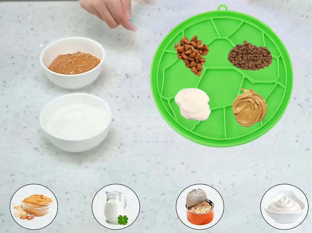 Mata do lizania EXTRALINK PET-757 Zdrowe tempo jedzenia pozytywny wpływ na trawienie i ogólny komfort pupila mokre karmy, pasty lub przysmaki