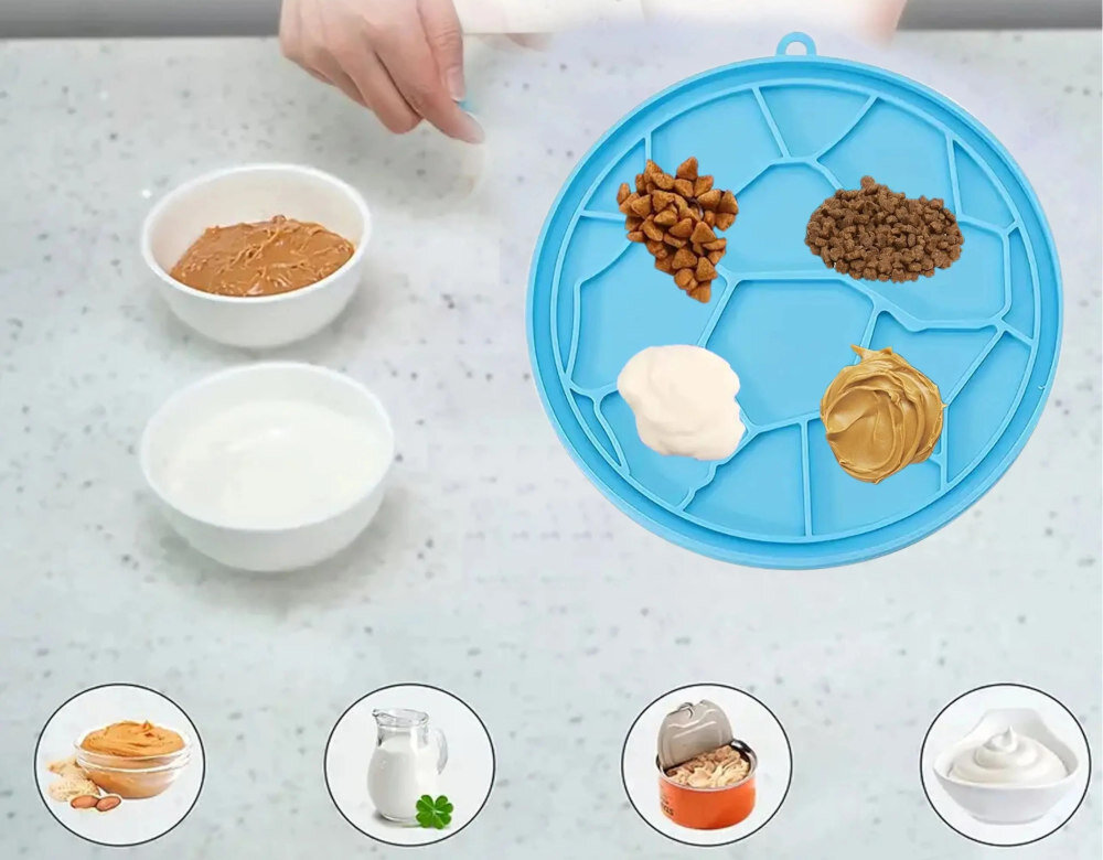 Mata do lizania EXTRALINK PET-756 Zdrowe tempo jedzenia pozytywny wpływ na trawienie i ogólny komfort pupila mokre karmy, pasty lub przysmaki