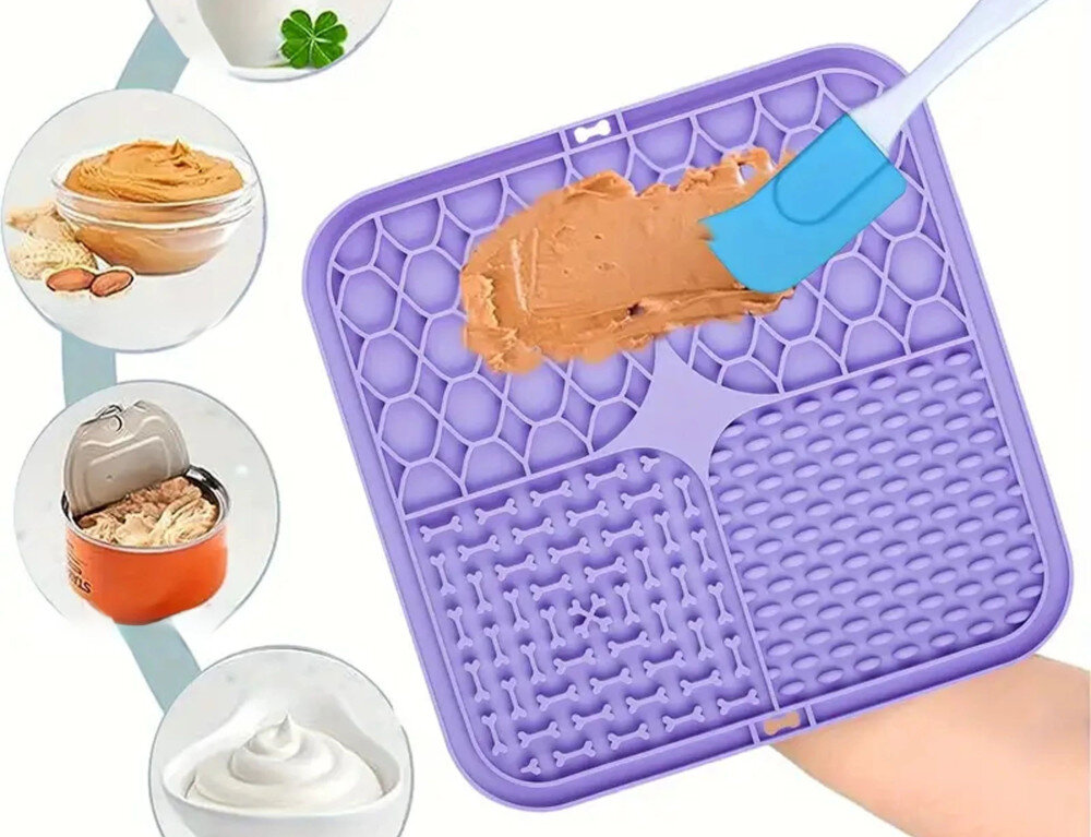 Mata do lizania EXTRALINK PET-753 Zajęcie, które angażuje psa lub kota smakołyki satysfakcja zabawa pobudza ciekawość i zachęca do aktywności faktura