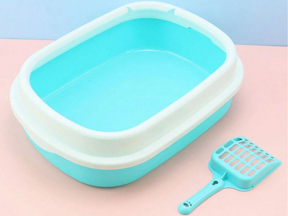 Kuweta dla kota EXTRALINK Pet-847  trwały materiał łopatka żwirek wysokie ramki utrzymanie czystości