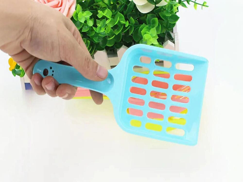 Łopatka do kuwety EXTRALINK Pet-850 Łatwe odnajdywanie Niebieski kolor ułatwienie