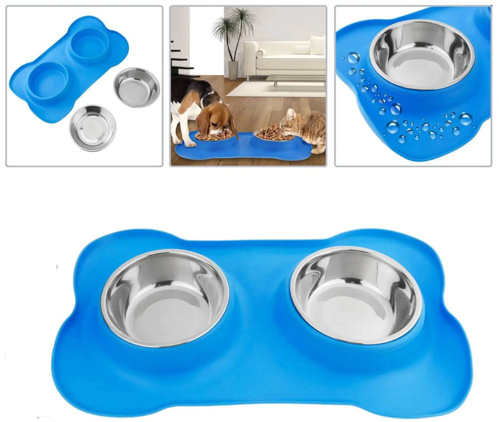 Miska EXTRALINK PET-838 Stabilność bez przesuwania Antypoślizgowa silikonowa podkładka