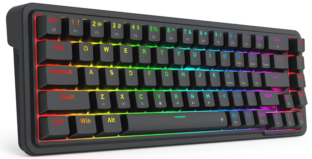 Klawiatura REDRAGON K709-RGB Nova szybka wymiana przełączników, dzięki funkcji hot-swap, swoboda personalizacji, produkt na białym tle