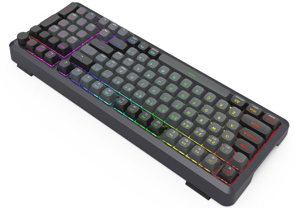 Klawiatura K688GB-RGB-PRO Bragi
stabilność i komfort pracy, dzięki systemowi gasket mount, trwała i odporna na intensywną eksploatację, produkt na białym tle