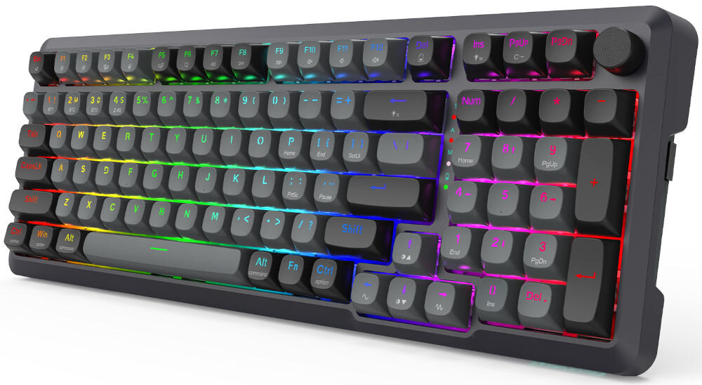 Klawiatura K688GB-RGB-PRO Bragi
kontrola bez zakłóceń technologie Anti-Ghosting oraz N-Key Rollover, produkt na białym tle