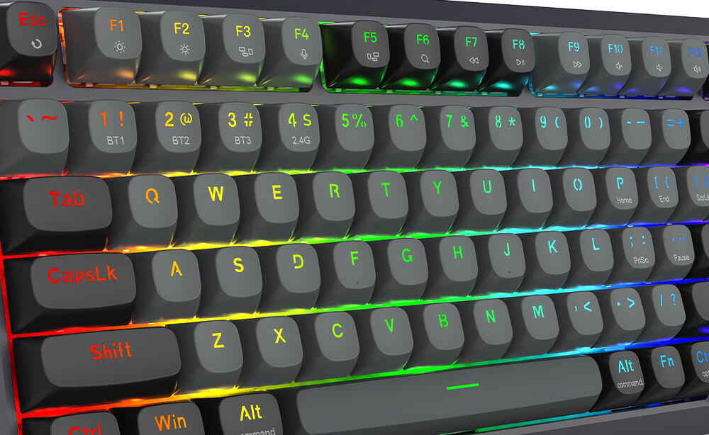 Klawiatura K688GB-RGB-PRO Bragi
efektowne podświetlenie RGB oferujące różnorodne efekty świetlne, możliwość regulacji intensywności podświetlenia, podświetlenie ułatwiające pracę w warunkach słabego podświetlenia
produkt na białym tle